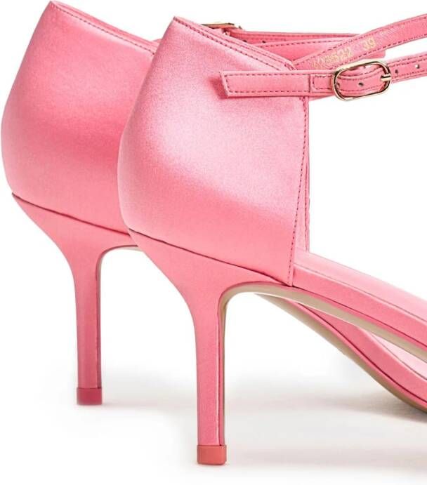 12 STOREEZ 70mm satin sandals Pink