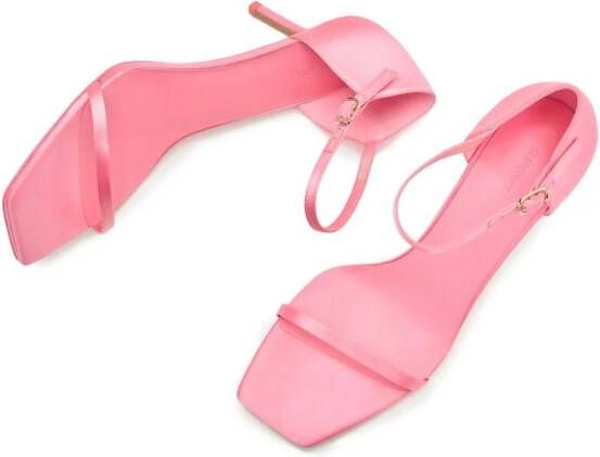 12 STOREEZ 70mm satin sandals Pink