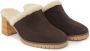 12 STOREEZ 70mm shearling-lined mules Brown - Thumbnail 2
