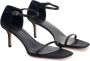 12 STOREEZ 70mm square-toe satin sandals Black - Thumbnail 2