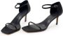12 STOREEZ 70mm square-toe satin sandals Black - Thumbnail 4