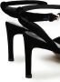 12 STOREEZ 75mm square-toe velvet sandals Black - Thumbnail 4