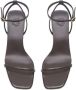 12 STOREEZ buckled 60mm leather sandals Brown - Thumbnail 5