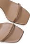 12 STOREEZ buckled 60mm leather sandals Brown - Thumbnail 4