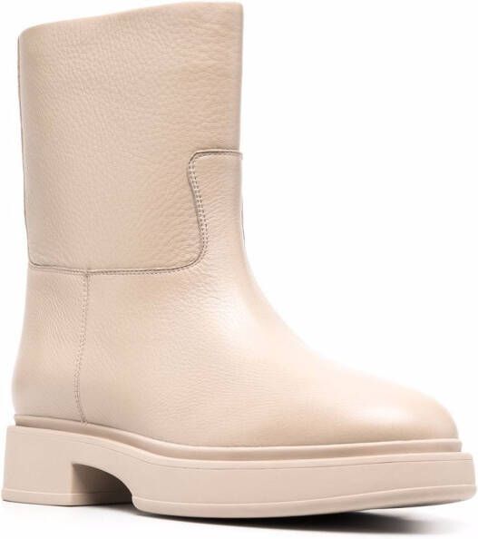 12 STOREEZ chunky sole ankle boots Neutrals