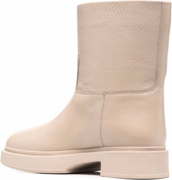 12 STOREEZ chunky sole ankle boots Neutrals
