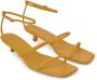 12 STOREEZ double-strap 30mm leather sandals Yellow - Thumbnail 2