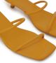 12 STOREEZ double-strap 30mm leather sandals Yellow - Thumbnail 3