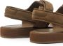 12 STOREEZ double-strap suede sandals Brown - Thumbnail 3