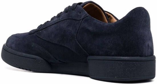 12 STOREEZ flat lace-up sneakers Blue