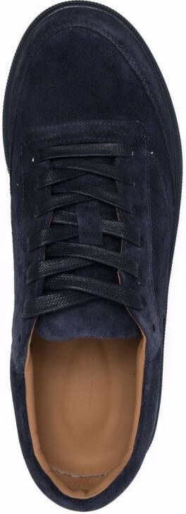 12 STOREEZ flat lace-up sneakers Blue