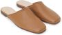 12 STOREEZ grained-texture leather mules Brown - Thumbnail 2