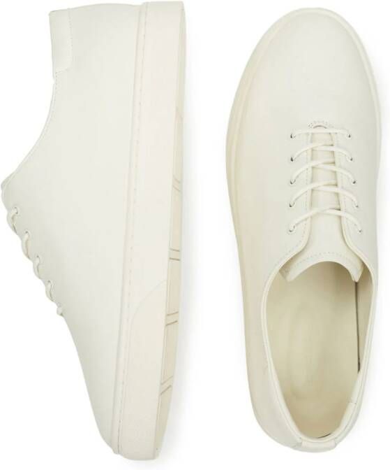 12 STOREEZ lace-up leather sneakers White
