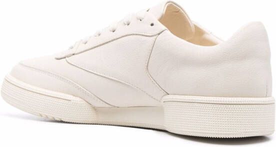 12 STOREEZ leather low-top sneakers Neutrals