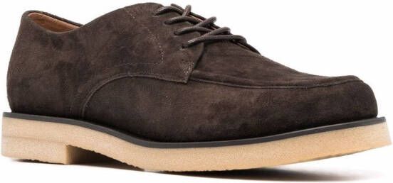 12 STOREEZ low-heel derby shoes Brown