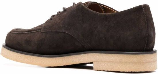 12 STOREEZ low-heel derby shoes Brown