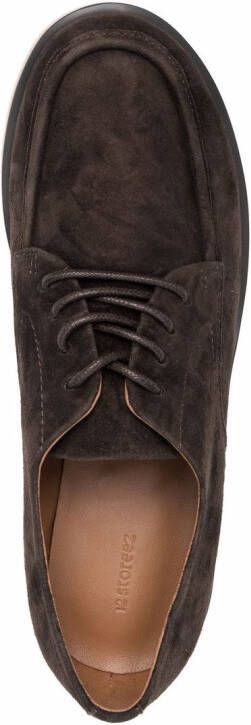 12 STOREEZ low-heel derby shoes Brown