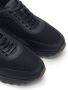 12 STOREEZ mesh-panelled leather sneakers Black - Thumbnail 3