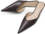 12 STOREEZ pointed-toe 40mm leather mules Brown - Thumbnail 3