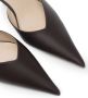 12 STOREEZ pointed-toe 40mm leather mules Brown - Thumbnail 4