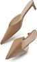 12 STOREEZ pointed-toe 40mm leather mules Neutrals - Thumbnail 3