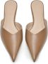 12 STOREEZ pointed-toe 40mm leather mules Neutrals - Thumbnail 5