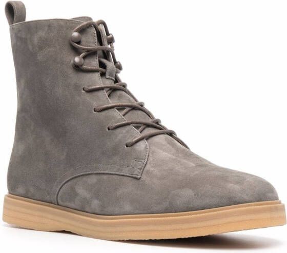 12 STOREEZ shearling-lined ankle boots Grey