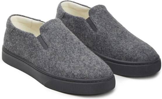 12 STOREEZ slip-on felted wool sneakers Grey