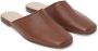 12 STOREEZ square-toe leather slippers Brown - Thumbnail 3