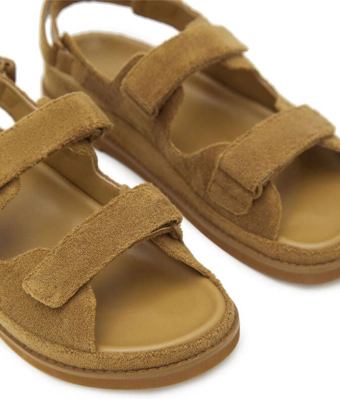 12 STOREEZ Terry flat sandals Brown