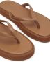 12 STOREEZ thong-strap leather flip-flops Brown - Thumbnail 4