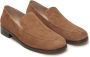 12 STOREEZ tonal-stitching panelled suede loafers Brown - Thumbnail 2
