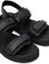 12 STOREEZ touch-strap leather sandals Black - Thumbnail 4