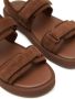 12 STOREEZ touch-strap suede sandals Brown - Thumbnail 4