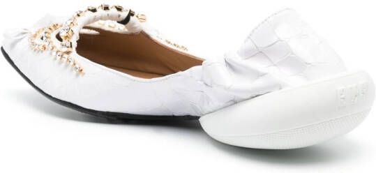 13 09 SR crystal-embellished sandals White