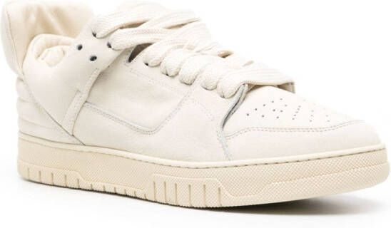 1989 STUDIO padded-panels leather sneakers Neutrals