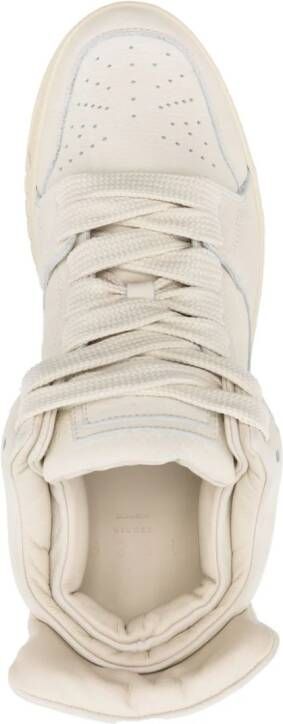 1989 STUDIO padded-panels leather sneakers Neutrals