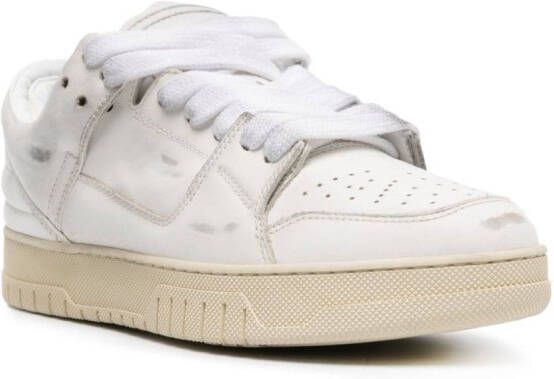 1989 STUDIO Vintage Dirty leather sneakers White