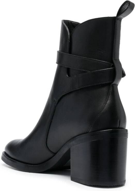 3.1 Phillip Lim 70mm buckled leather boots Black