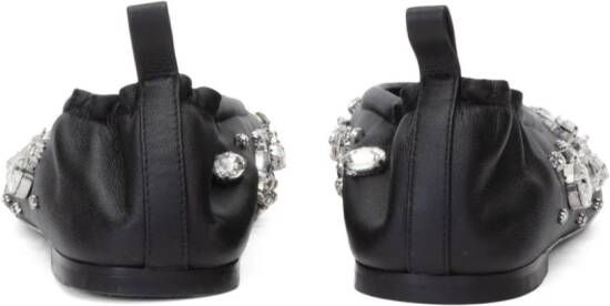 3.1 Phillip Lim ID crystal-embellished ballerina shoes Black