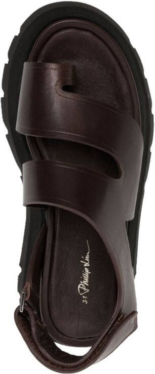 3.1 Phillip Lim Kate lug-sole sandals Brown