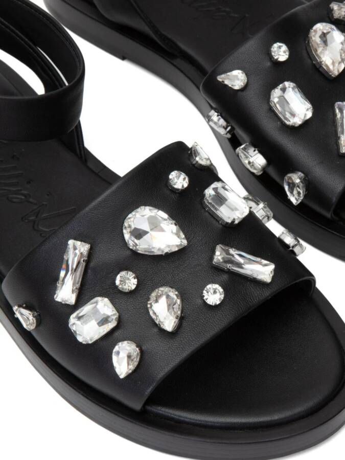 3.1 Phillip Lim Nadine crystal-embellished sandals Black