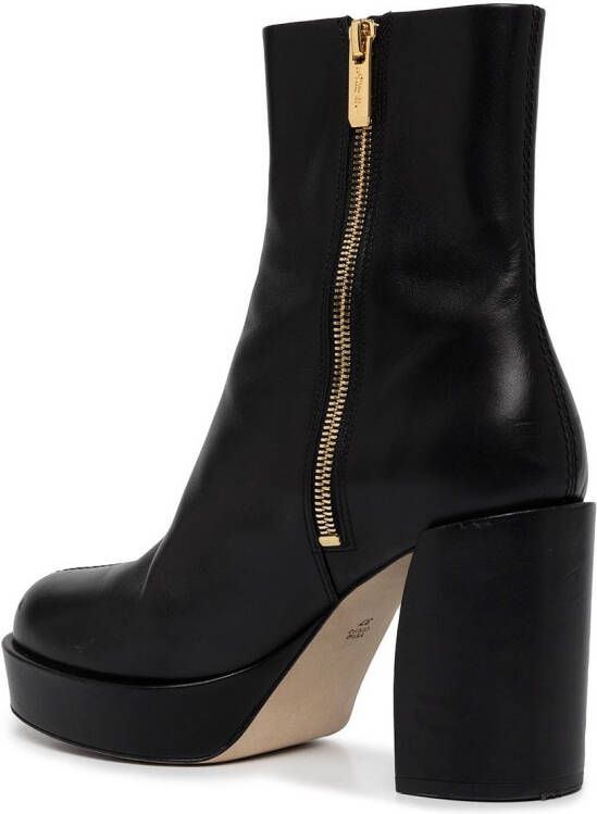 3.1 Phillip Lim Naomi platform leather boots Black