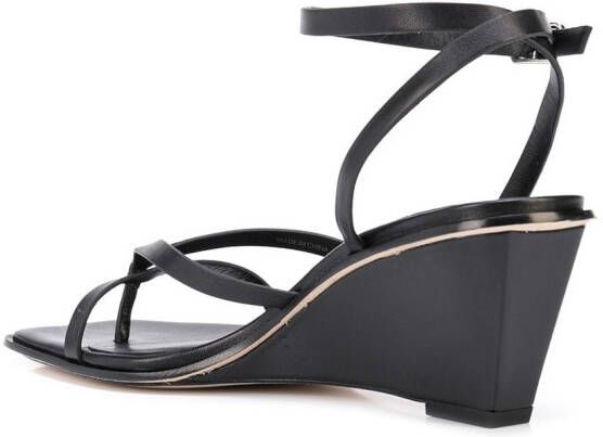 3.1 Phillip Lim strap-detail wedge-heel sandals Black