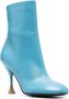 3juin 100mm leather ankle boots Blue - Thumbnail 2