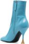 3juin 100mm leather ankle boots Blue - Thumbnail 3