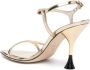 3juin 100mm patent leather sandals Gold - Thumbnail 3