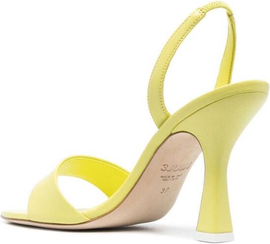 3juin 100mm pointed open-toe sandals Green