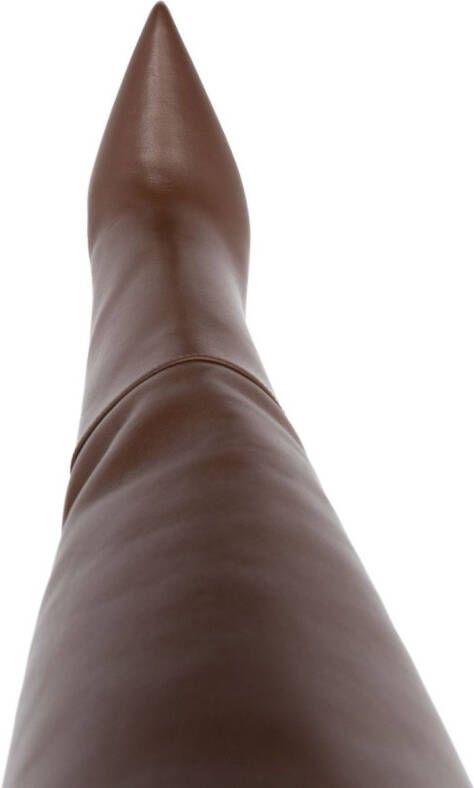 3juin 105mm leather knee-length boots Brown