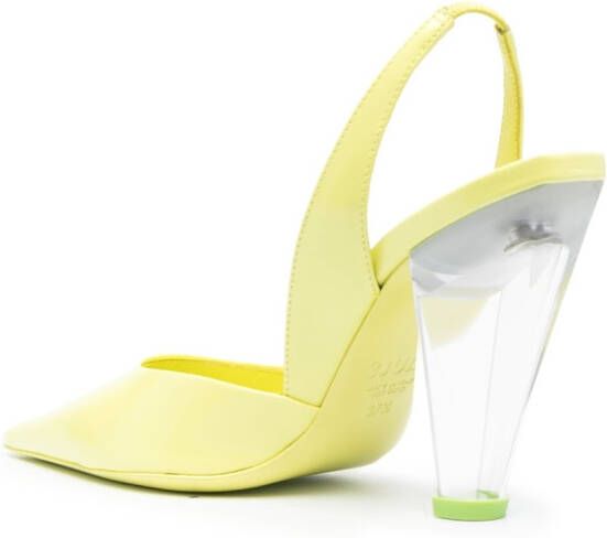 3juin 105mm leather pumps Yellow